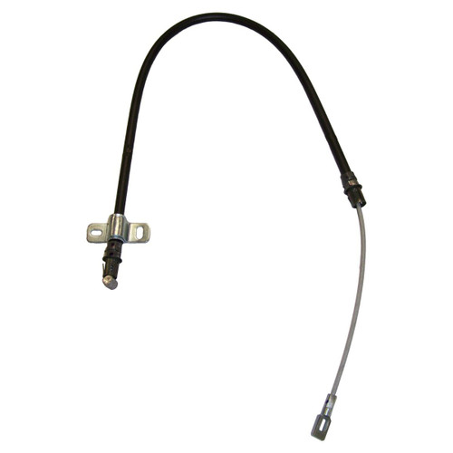 Crown Automotive 52128243AD Front Parking Brake Cable 1999-2004 Jeep WJ, WG Grand Cherokee - Black, Unpainted Plastic, Rubber, Steel