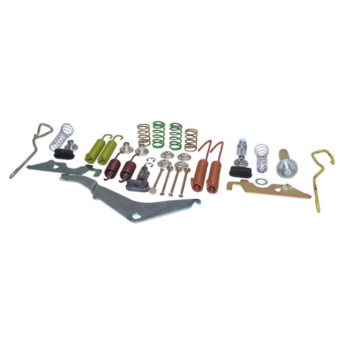 Crown Automotive 4636776 Rear Drum Brake Hardware Kit for 1979-1988 Jeep J-20 Trucks, Includes Springs, Pins, Adjusters, and Levers