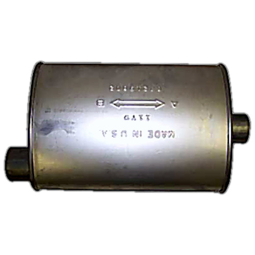 Crown Automotive 83502979 Muffler for 1987-1990 Jeep YJ Wrangler w/ 4.2L Engine - Silver Metal, Sold Individually