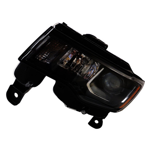 Crown Automotive 68266646AD Right Headlight Assembly for 2016-2022 Jeep WK Grand Cherokee w/ Halogen Bulbs w/ Dark Bezels, Includes Bulbs