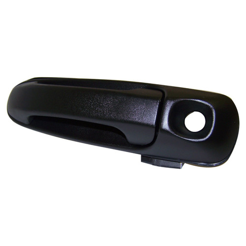 Crown Automotive 55360332AF Right Front Door Handle w/ Key Hole for 02-07 Jeep KJ Liberty, Black Textured Finish - Black Metal, Plastic