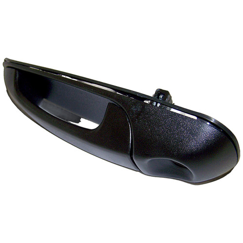 Crown Automotive 55360332AF Right Front Door Handle w/ Key Hole for 02-07 Jeep KJ Liberty, Black Textured Finish - Black Metal, Plastic