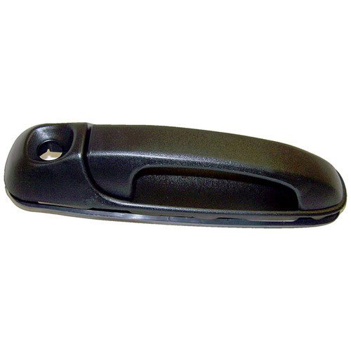 Crown Automotive 55360332AF Right Front Door Handle w/ Key Hole for 02-07 Jeep KJ Liberty, Black Textured Finish - Black Metal, Plastic