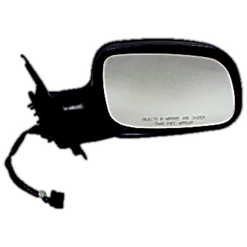 Crown Automotive 55155446AB Right Power, Manual Folding Mirror for 1999-2004 Jeep WJ Grand Cherokee, Black - Black Glass, Metal, Plastic