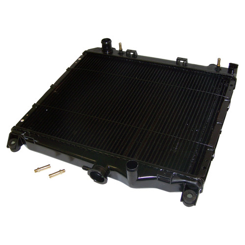 Crown Automotive 4401727 Radiator for 1987-1991 Dodge Dakota w/ 3.9L or 2.5L Engines, 23" x 18" Core - Black Aluminum, Plastic