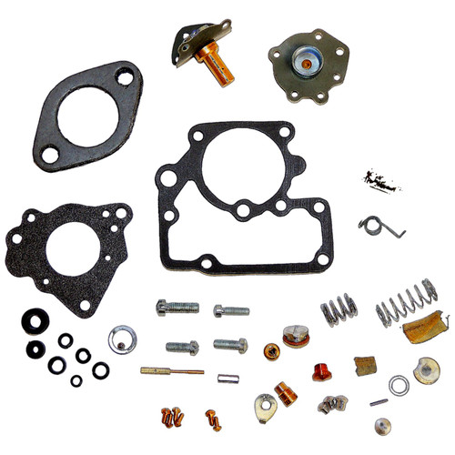 Crown Automotive 648065 Carburetor Repair Kit for 1950-1952 M38 w/ Carter YS-637 Carb. - Multi Colors Bronze, Plastic, Rubber, Steel