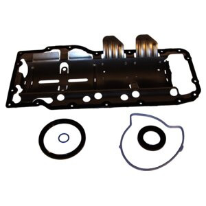 Crown Automotive 5135796AA Lower Gasket Set for 1999-2003 Jeep WJ, WG Grand Cherokee w/ 4.7L Engine, Includes Oil Pan Gasket, Timing Cover