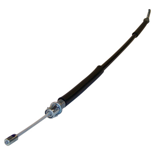 Crown Automotive 52003183 Left Rear Parking Brake Cable for 1987-1989 Jeep YJ Wrangler, 34-3/8" Long - Black Plastic, Rubber, Steel