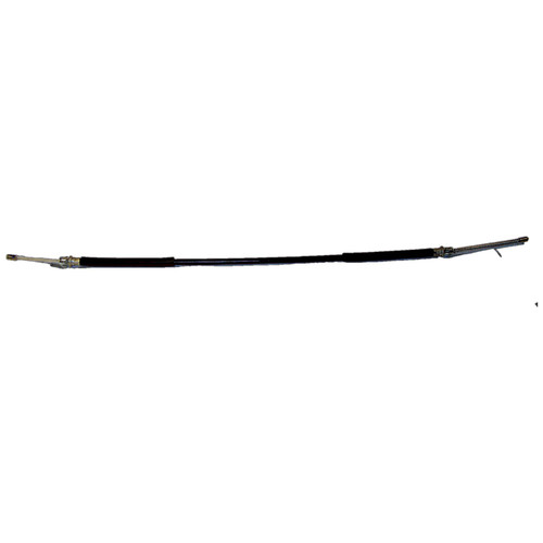 Crown Automotive 52003183 Left Rear Parking Brake Cable for 1987-1989 Jeep YJ Wrangler, 34-3/8" Long - Black Plastic, Rubber, Steel