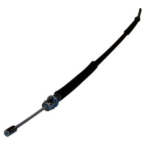 Crown Automotive 52003183 Left Rear Parking Brake Cable for 1987-1989 Jeep YJ Wrangler, 34-3/8" Long - Black Plastic, Rubber, Steel