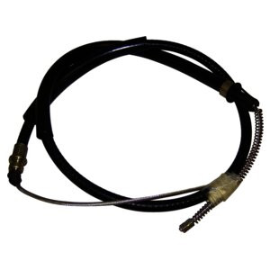 Crown Automotive 52001153 Rear Parking Brake Cable for 1984-1986 Jeep XJ Cherokee, Left or Right - Black Plastic, Rubber, Steel