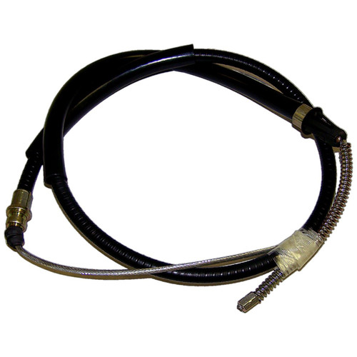 Crown Automotive 52001153 Rear Parking Brake Cable for 1984-1986 Jeep XJ Cherokee, Left or Right - Black Plastic, Rubber, Steel