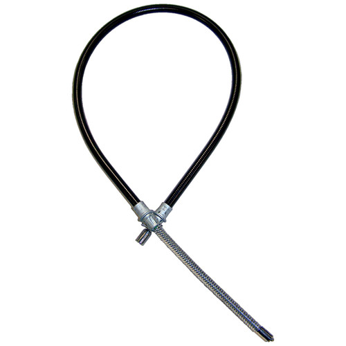 Crown Automotive 52128073 Left Rear Parking Brake Cable for 1997-2001 Jeep XJ Cherokee - Black, Unpainted Plastic, Rubber, Steel