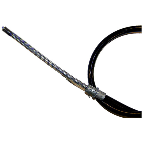 Crown Automotive 52128073 Left Rear Parking Brake Cable for 1997-2001 Jeep XJ Cherokee - Black, Unpainted Plastic, Rubber, Steel
