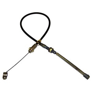 Crown Automotive J0940896 Throttle Cable for 1971-1972 Jeep SJ, J-Series w/ 3.8L Engine - Black, Silver Plastic, Rubber, Steel