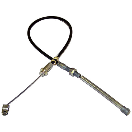 Crown Automotive J0940896 Throttle Cable for 1971-1972 Jeep SJ, J-Series w/ 3.8L Engine - Black, Silver Plastic, Rubber, Steel