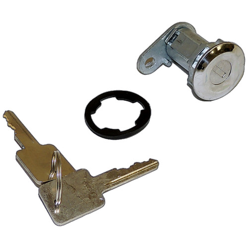 Crown Automotive 8122874K Door Lock Cylinder Kit w/ 2 Keys for Jeep 1981-1986 CJ-5, CJ-7, CJ-8, 1987-1990 YJ Wrangler, 1984-1990 XJ