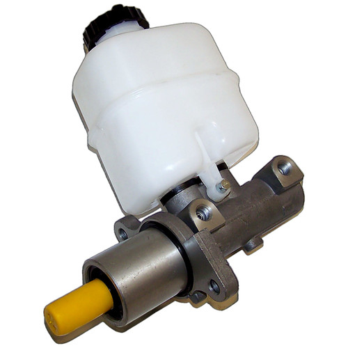 Crown Automotive 5072526AB Brake Master Cylinder for 2002-2005 Jeep KJ Liberty w/ LHD, Includes Reservoir - Silver, White Aluminum, Plastic