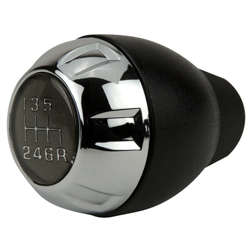 Crown Automotive 68085312AB Transmission Shift Knob for 2011-2018 Jeep JK Wrangler w/ Manual Transmission, Chrome Bezel, Sold Individually