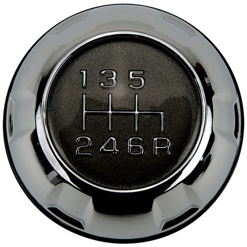 Crown Automotive 68085312AB Transmission Shift Knob for 2011-2018 Jeep JK Wrangler w/ Manual Transmission, Chrome Bezel, Sold Individually