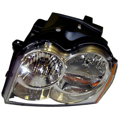 Crown Automotive 55156351AH Left Headlight Assembly for 2005-2007 Jeep WK Grand Cherokee, Includes Bulbs, Sockets, & Wiring Harness
