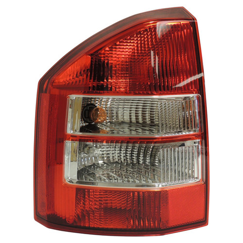 Crown Automotive 5303879AD Left Tail Lamp Assembly for 2007-2010 Jeep MK Compass - Clear, Red Plastic, Sold Individually