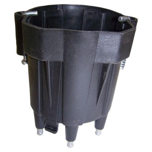 Crown Automotive 83500934 Distributor Cap for 84/86 XJ Cherokee and 86 MJ Comanche w/ 2.8L Engine - Black Metal, Plastic