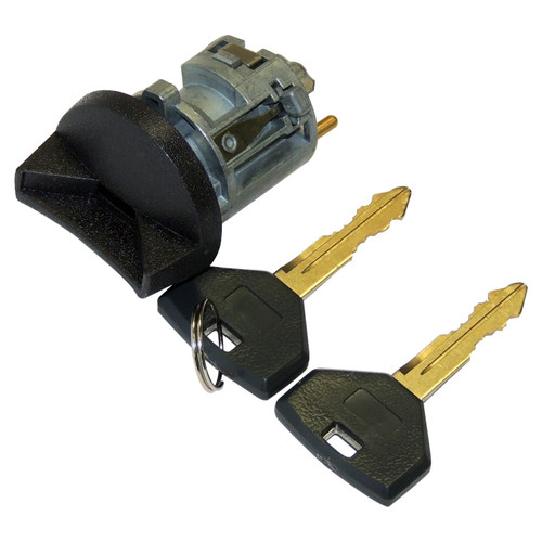 Crown Automotive 5003845K Coded Ignition Lock Cylinder w/ 2 Keys for Jeep 97-99 WJ, ZJ, ZG Grand Cherokee - Black Aluminum, Plastic, Steel