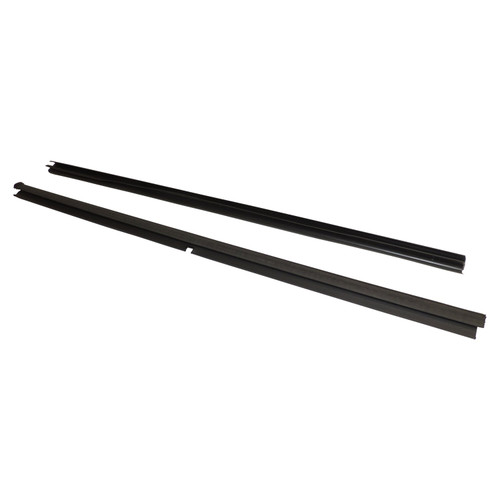 Crown Automotive 55135899K Left Front Door Glass Weatherstrip Set for 1999-2004 Jeep WJ Grand Cherokee - Black Rubber