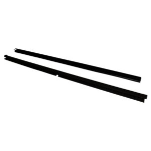 Crown Automotive 55135899K Left Front Door Glass Weatherstrip Set for 1999-2004 Jeep WJ Grand Cherokee - Black Rubber