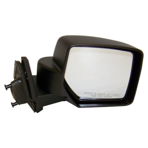 Crown Automotive 5155456AG Right Manual, Manual Folding Mirror for 2007-2014 Jeep MK Patriot; Black Textured Finish, Sold Individually
