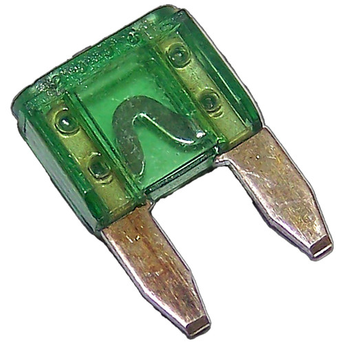 Crown Automotive 6101489 30 Amp Mini Fuse - Green Metal, Plastic, Sold Individually
