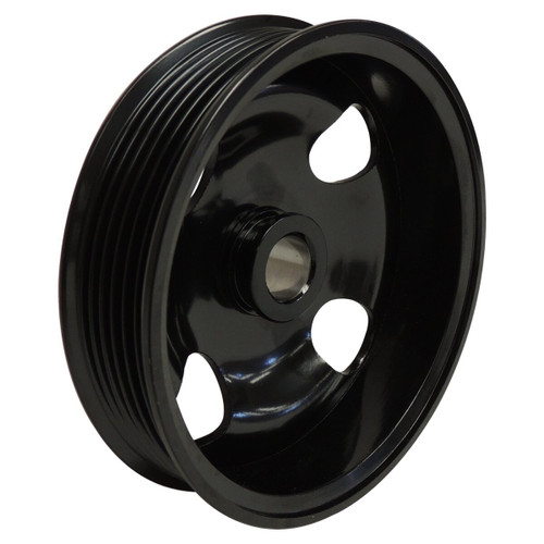 Crown Automotive 68032253AB Power Steering Pump Pulley for 2011-2015 Jeep WK Grand Cherokee w/ 5.7L, 6.4L Engines - Black Steel