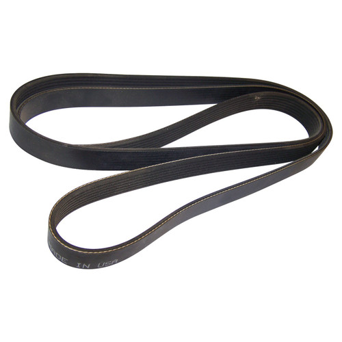Crown Automotive 53011098 Accessory Drive Belt for 1993-1995 ZJ Grand Cherokee w/ 5.2L Engine, 90" Long, 7 Ribs - Black Rubber