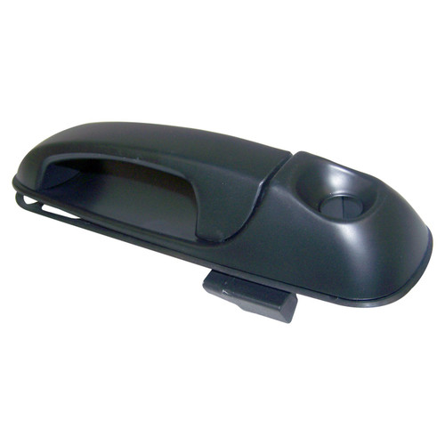 Crown Automotive QR38XBQAC Right Front Door Handle w/ Key Hole for 1999-2004 Jeep WJ, WG w/ Limited Package, Smooth Black Finish
