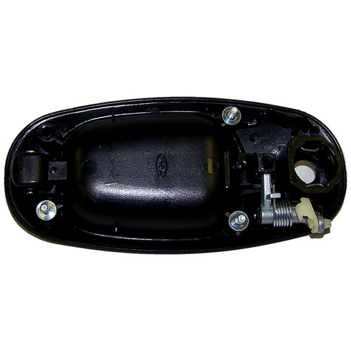 Crown Automotive QJ99SJM Left Sliding Door Handle w/ Key Hole - Black Textured Finish for 1996-1999 Dodge Caravan, Chrysler Town &