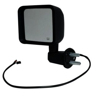 Crown Automotive 68249847AC Left Power, Heated, Textured Finish Mirror for 2015-2018 Jeep JK Wrangler; Black Textured Finish