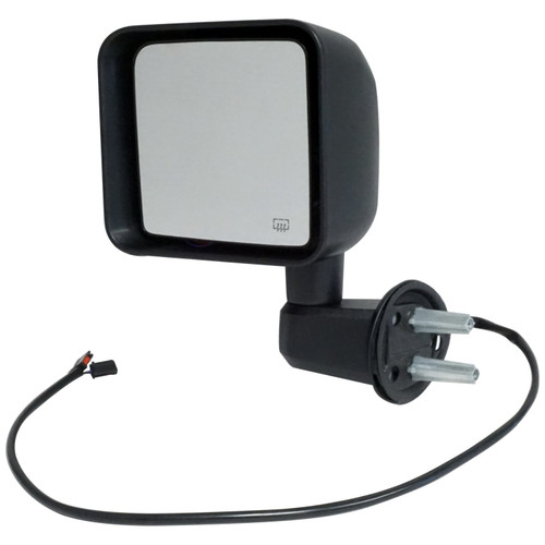Crown Automotive 68249847AC Door Mirror Left - Fits 2015-2018 Jeep JK Wrangler; Black