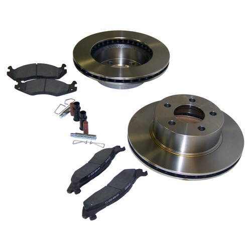 Crown Automotive 3251156K Front Disc Brake Service Kit Jeep 1987-1989 YJ Wrangler, 1984-1989 XJ Cherokee w/ 4WD, 1986-1989 MJ Comanche w