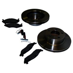 Crown Automotive 3251156K Front Disc Brake Service Kit Jeep 1987-1989 YJ Wrangler, 1984-1989 XJ Cherokee w/ 4WD, 1986-1989 MJ Comanche w