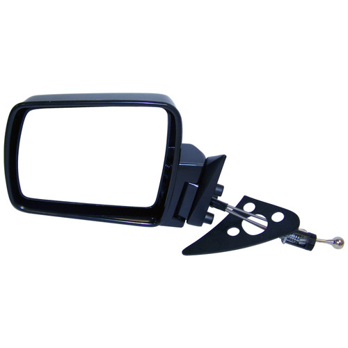 Crown Automotive 55034123 Door Mirror Front Left - Fits 1984-1996 Jeep XJ Cherokee, MJ Comanche, Black