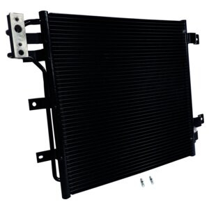 Crown Automotive 68143891AA A/C Condenser & Transmission Cooler for 2012-2018 Jeep JK Wrangler w/ 3.6L Engine w/ Automatic Transmission
