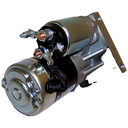 Crown Automotive 56041013AB Starter for Jeep 1999-2002 TJ Wrangler, 1999-2000 XJ Cherokee w/ 2.5L Engine - Black, Silver Metal