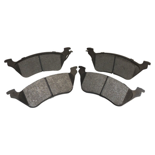Crown Automotive 5071948AA Rear Brake Pad Set for 2001-2007 Chrysler, Dodge, & Plymouth RS Minivan - Black Semi-Metallic, Steel