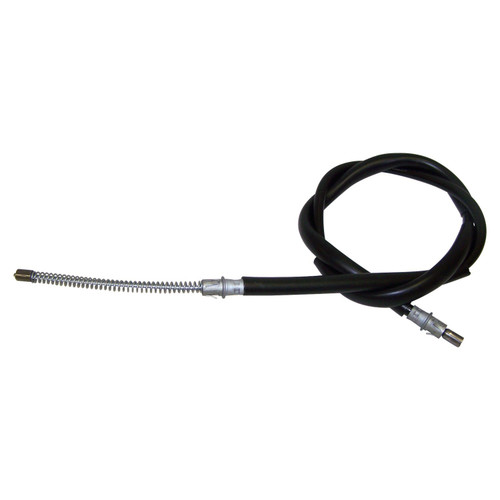 Crown Automotive 52003188 Rear Parking Brake Cable for Select 1987-1992 Jeep MJ Comanche, Left or Right - Black Plastic, Rubber, Steel