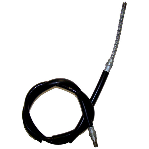 Crown Automotive 52003188 Rear Parking Brake Cable for Select 1987-1992 Jeep MJ Comanche, Left or Right - Black Plastic, Rubber, Steel