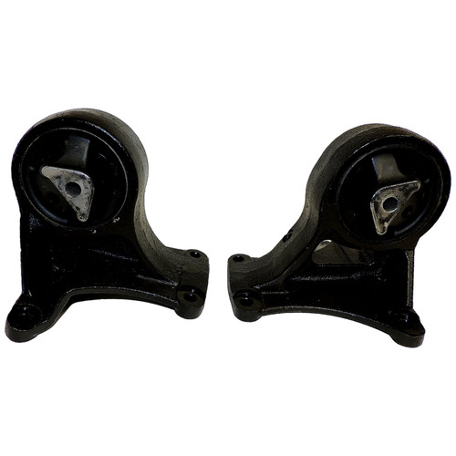 Crown Automotive 52059050K Engine Mount Set for 1999-2001 Jeep WJ Grand Cherokee w/ 3.1L Diesel Engine - Black Rubber, Steel