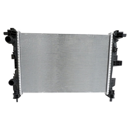 Crown Automotive 68247208AA Radiator for 2015-2022 Jeep BU, BV Renegade w/ 2.4L Engine - Black, Unpainted Aluminum, Plastic