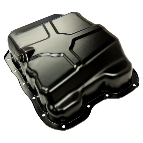 Crown Automotive 4884665AE Engine Oil Pan 2007-2017 Jeep MK Compass, Patriot w/ 2.0L, 2.4L Engines - Black Steel, Sold Individually