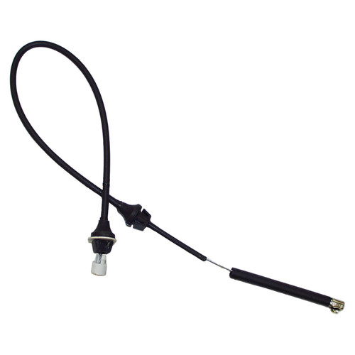 Crown Automotive J0999923 Throttle Cable for 1972-1975 Jeep CJ-5, CJ-6 w/ 3.8L or 4.2L Engine, 27-3/4" Long - Black Plastic, Rubber, Steel
